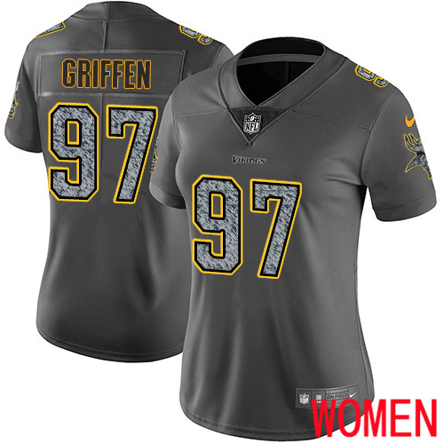 Minnesota Vikings #97 Limited Everson Griffen Gray Static Nike NFL Women Jersey Vapor Untouchable->youth nfl jersey->Youth Jersey